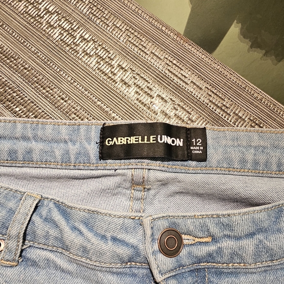 Gabrielle Union Wide leg high waisted jeans - Picture 2 of 8